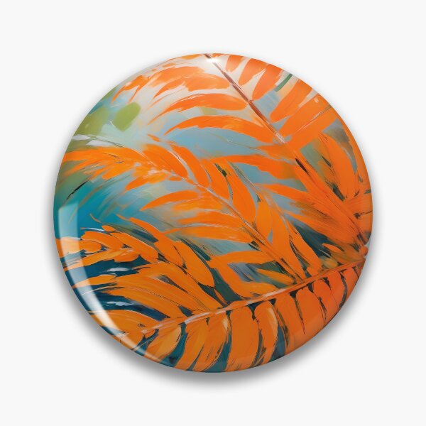 Item preview, Orange Frond painted in watercolor designed and sold by lonelymoony.