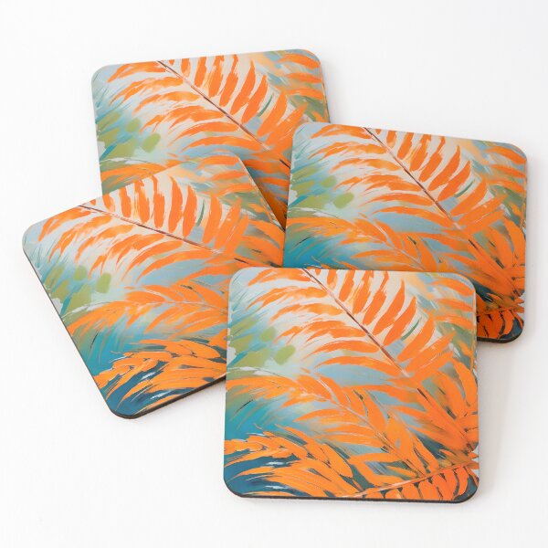 Item preview, Orange Frond painted in watercolor designed and sold by lonelymoony.