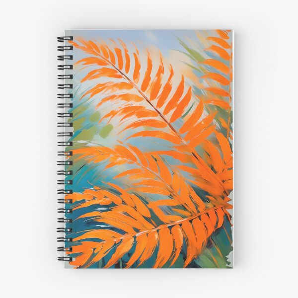 Item preview, Orange Frond painted in watercolor designed and sold by lonelymoony.