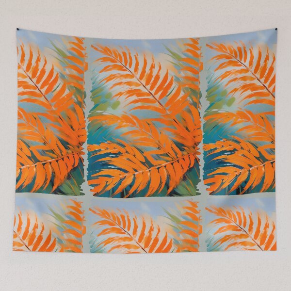 Item preview, Orange Frond painted in watercolor designed and sold by lonelymoony.