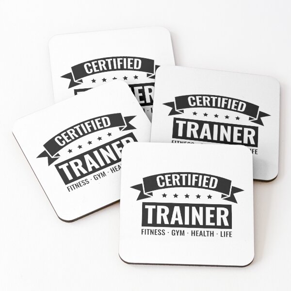 Artikelvorschau, Zertifizierter Trainer, Fitness-Gym-Health-Life-Coach entworfen und verkauft von Singhe Design.