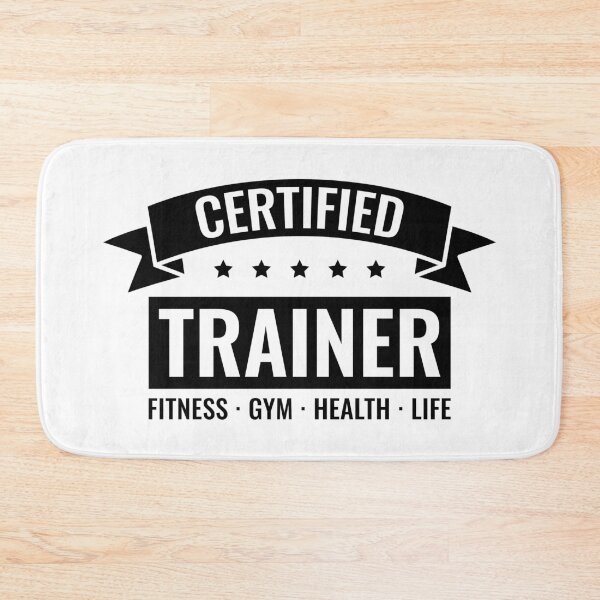 Artikelvorschau, Zertifizierter Trainer, Fitness-Gym-Health-Life-Coach entworfen und verkauft von Singhe Design.
