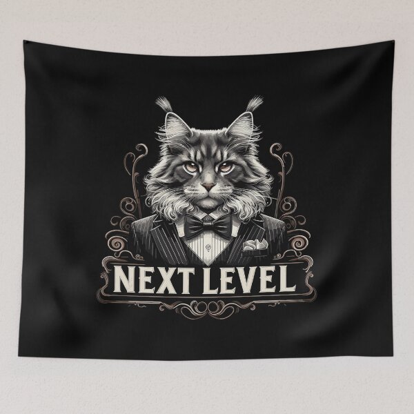 Item preview, Maine Coon Cat Next Level Suit Success Gift designed and sold by Pineapple-Tree.