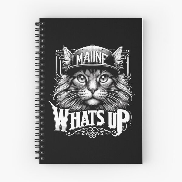 Item preview, Maine Coon Cat Cool What's Up Hip Hop Gift designed and sold by Pineapple-Tree.