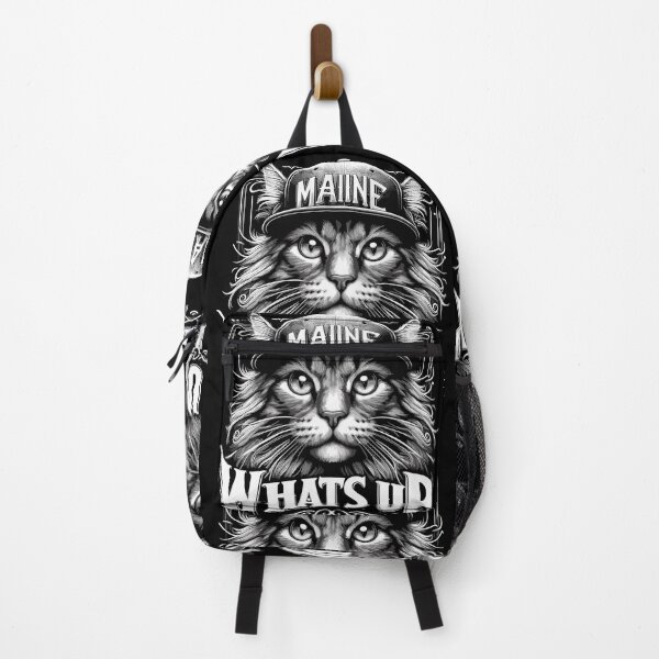 Item preview, Maine Coon Cat Cool What's Up Hip Hop Gift designed and sold by Pineapple-Tree.