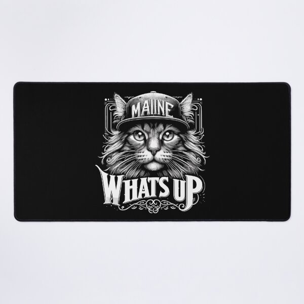 Item preview, Maine Coon Cat Cool What's Up Hip Hop Gift designed and sold by Pineapple-Tree.