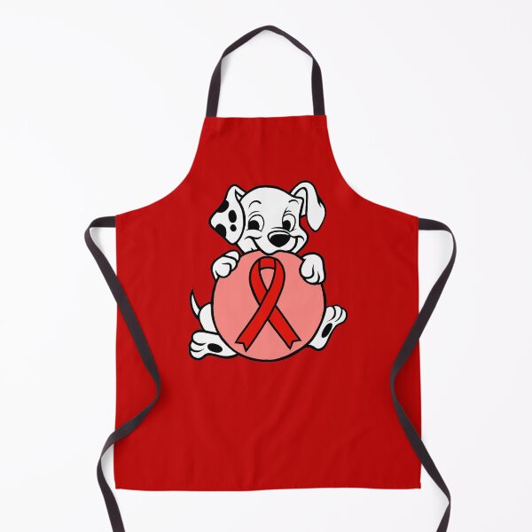 Item preview, Dalmatian Puppy with Awareness Ribbon Ball (Red) designed and sold by CaitlynConnor.