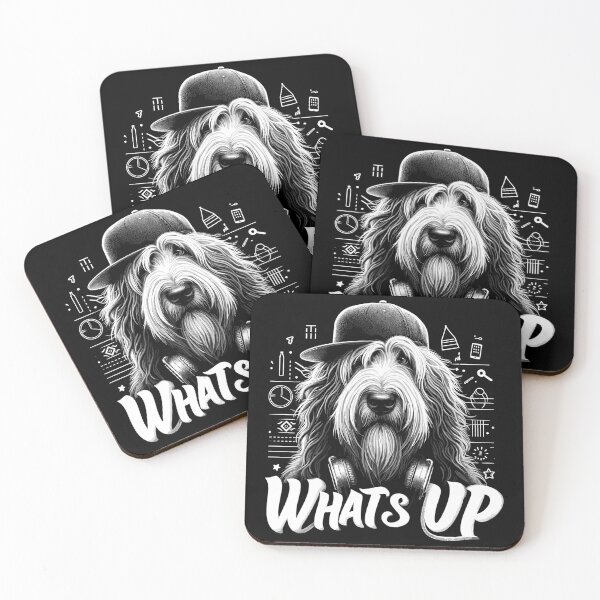 Item preview, Schapendoes What's up Gangsta cool dog gift designed and sold by Pineapple-Tree.