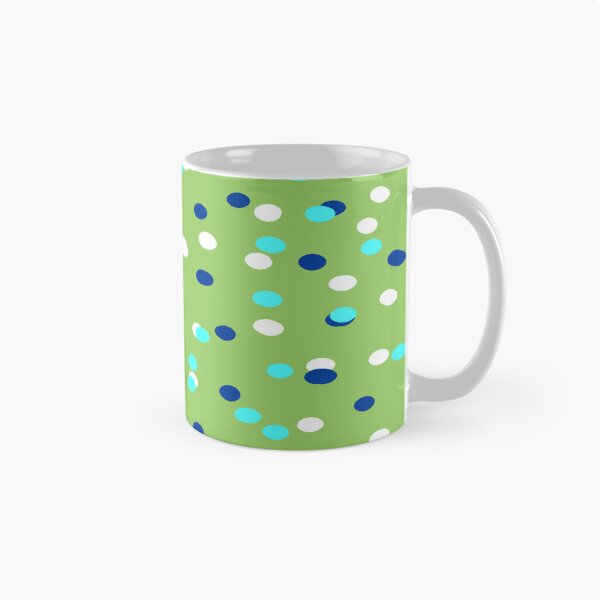 Item preview, Blue And White Poke a Dot With Green Background designed and sold by Rainbowland123.