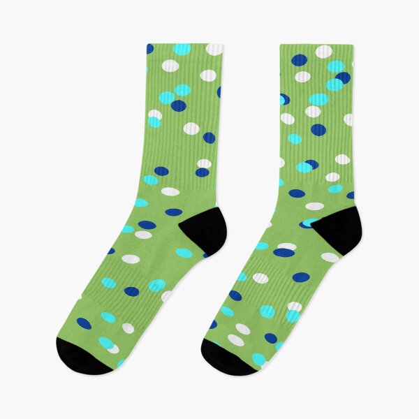 Item preview, Blue And White Poke a Dot With Green Background designed and sold by Rainbowland123.