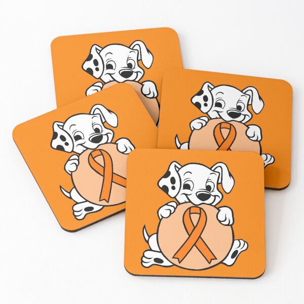 Item preview, Dalmatian Puppy with Awareness Ribbon Ball (Orange) designed and sold by CaitlynConnor.