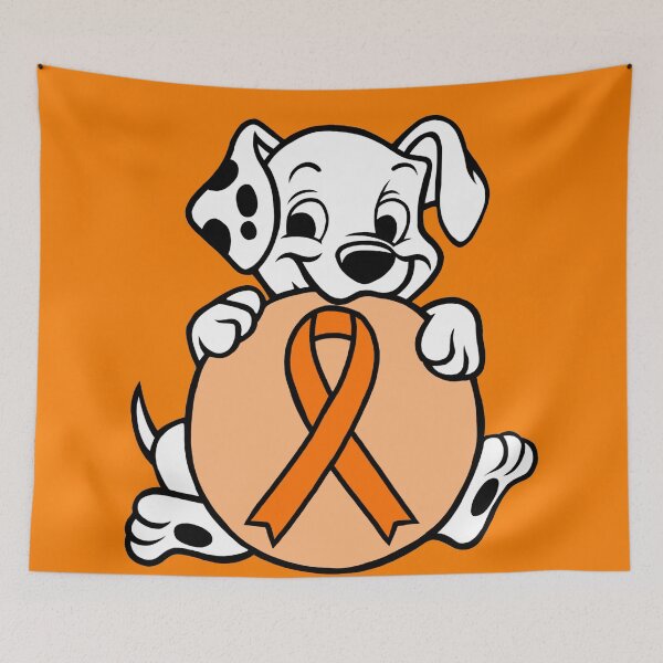 Item preview, Dalmatian Puppy with Awareness Ribbon Ball (Orange) designed and sold by CaitlynConnor.