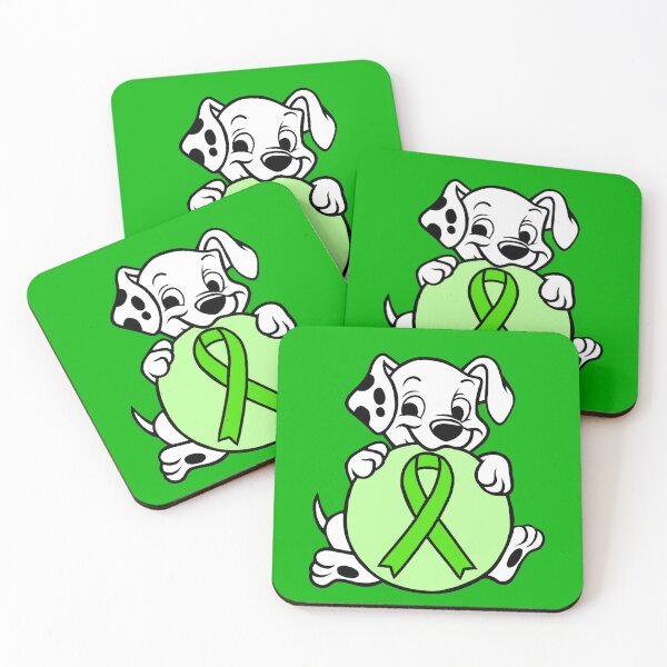 Item preview, Dalmatian Puppy with Awareness Ribbon Ball (Green) designed and sold by CaitlynConnor.