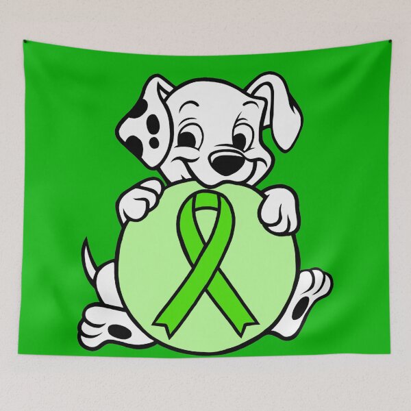 Aperçu de l'œuvre Chiot dalmatien avec boule de ruban de sensibilisation (vert) créée et vendue par CaitlynConnor.