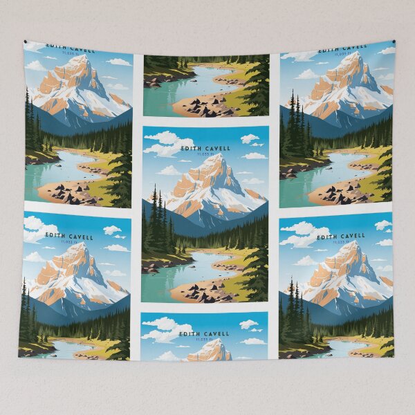 Item preview, Mount Edith Cavell Alpine Elegance designed and sold by NeuralVibe.