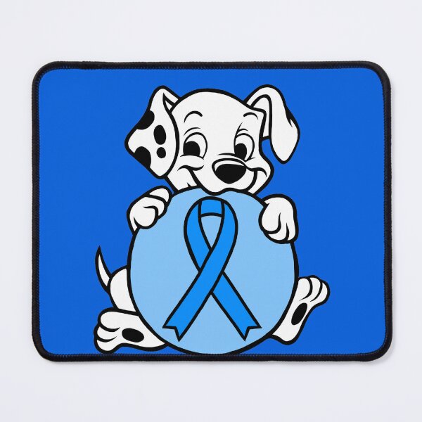 Item preview, Dalmatian Puppy with Awareness Ribbon Ball (Blue) designed and sold by CaitlynConnor.