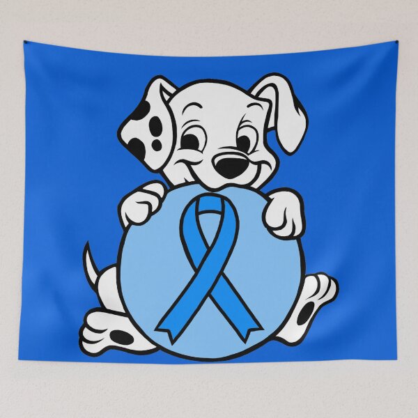 Item preview, Dalmatian Puppy with Awareness Ribbon Ball (Blue) designed and sold by CaitlynConnor.
