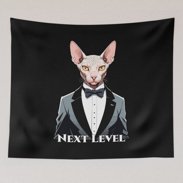 Item preview, Sphynx cat fancy suit tuxedo level gift designed and sold by Pineapple-Tree.