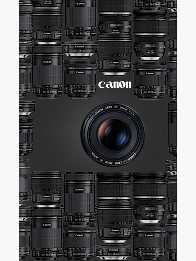 Disover Canon Camera Lenses Premium Matte Vertical Poster