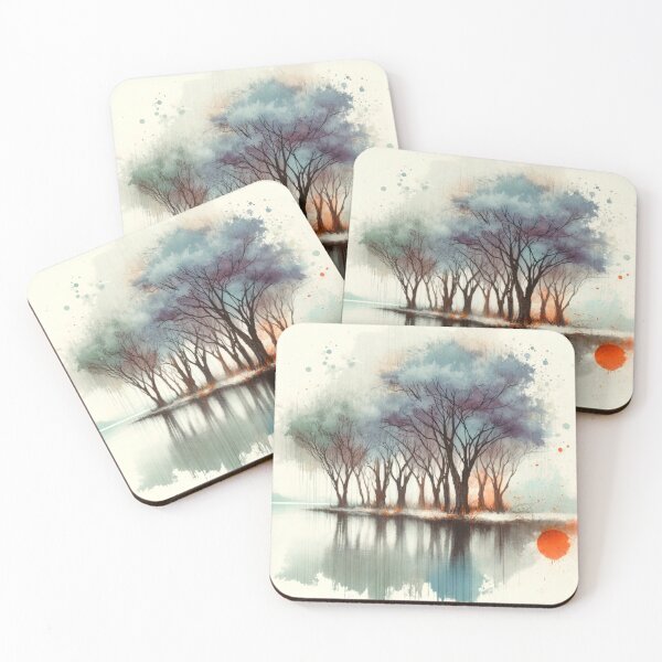 Item preview, Whispering Waters: Graceful Ethereal Trees designed and sold by LuminShadowArt.