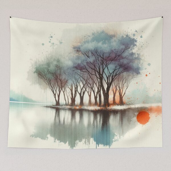 Item preview, Whispering Waters: Graceful Ethereal Trees designed and sold by LuminShadowArt.