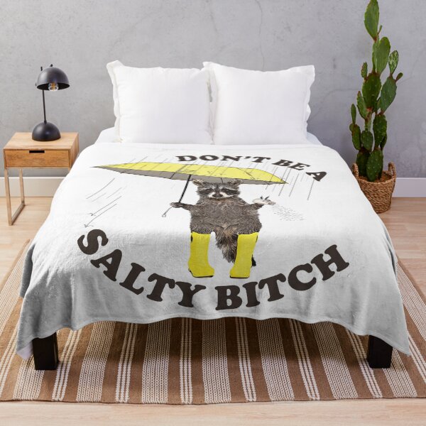 Item preview, Meme Shirt, Don't Be A Salty Bitch Shirt, Funny Autism Racoon in vintage 90s bootleg style Classic T-Shirt designed and sold by QUILLandTEE.