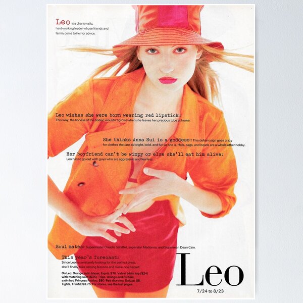 Item preview, 90s Zodiac Magazine Leo designed and sold by artbyjuno.