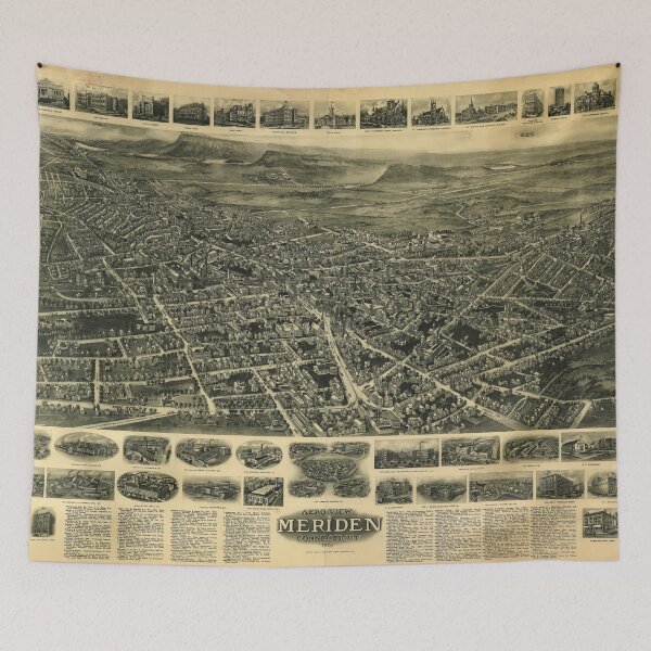 Item preview, Aerial View of Meriden, Connecticut (1918) designed and sold by allhistory.