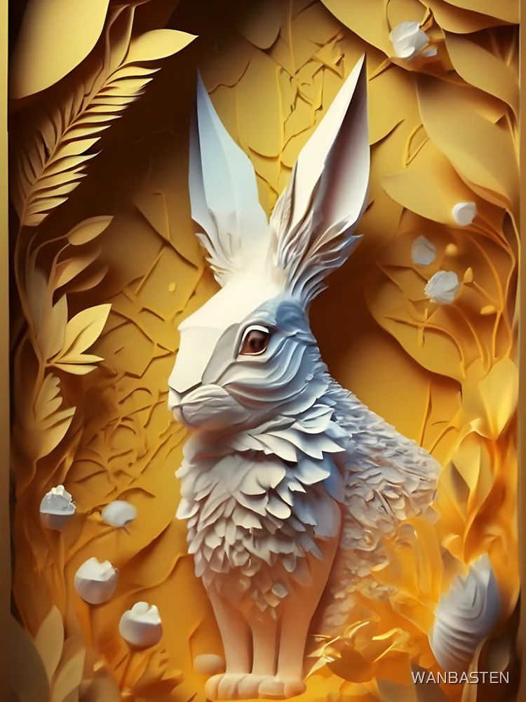 Thumbnail 4 of 4, iPhone Case, Paper Rabbit designed and sold by WANBASTEN.