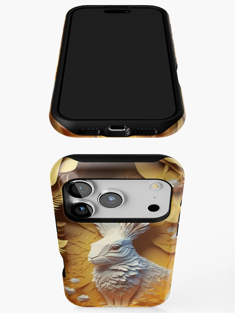 Thumbnail 3 of 4, iPhone Case, Paper Rabbit designed and sold by WANBASTEN.