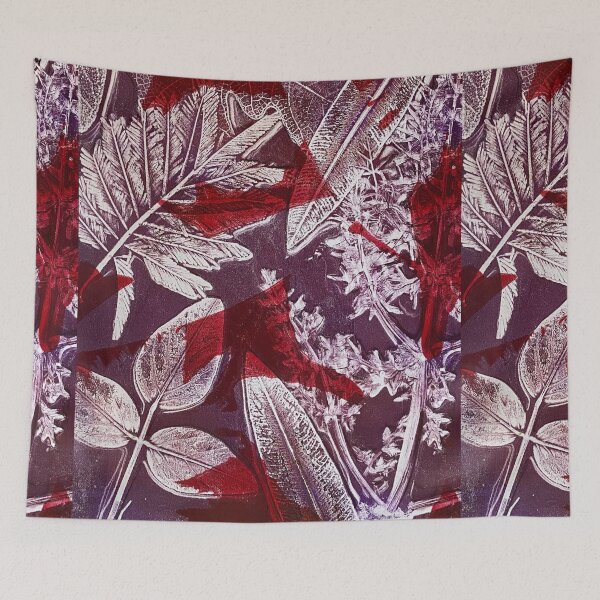 Item preview, Spanish Botanicals Layered Monoprint  designed and sold by vallisrowe.