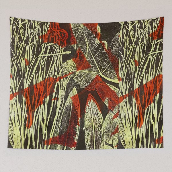 Item preview, Spanish Botanicals Layered Monoprint  designed and sold by vallisrowe.