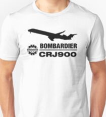 Bombardier CRJ900 - Silhouette (Black) Unisex T-Shirt
