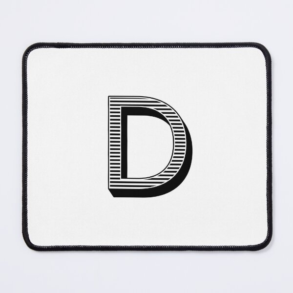 Item preview, Striking Stripes - Letter D Capital Letters - Stripe Typography Collection designed and sold by uncoXab.