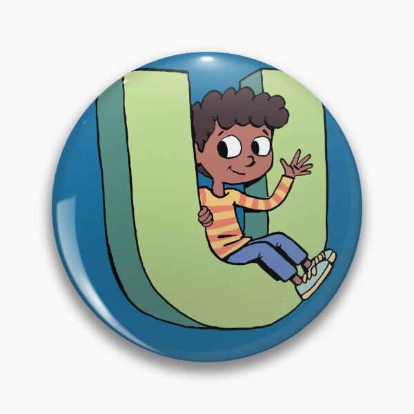 Item preview, boy sitting in the capital letter U designed and sold by duxpavlic.