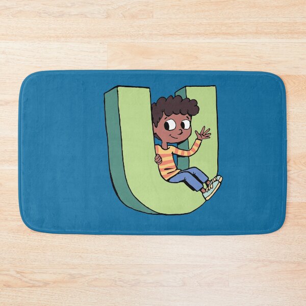 Item preview, boy sitting in the capital letter U designed and sold by duxpavlic.