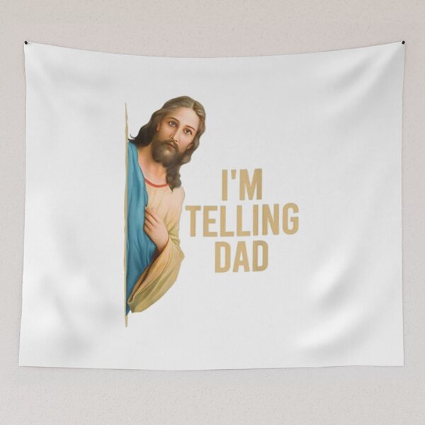 Item preview, Jesus I'm Telling Dad Meme designed and sold by yessytenra.