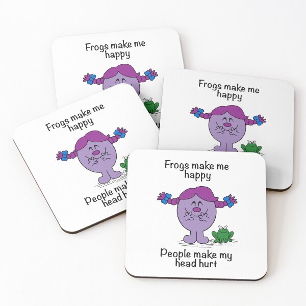 Item preview, Little Miss Frogs Make Me Happy People Make My Head Hurt designed and sold by Scat the cat.