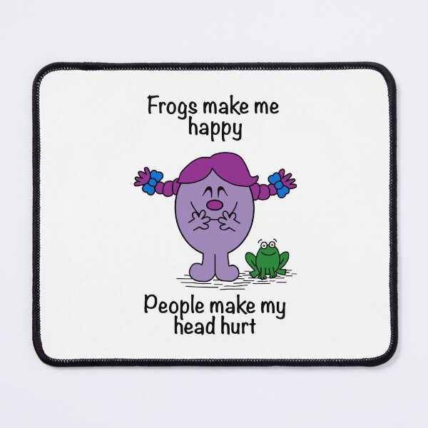 Item preview, Little Miss Frogs Make Me Happy People Make My Head Hurt designed and sold by Scat the cat.