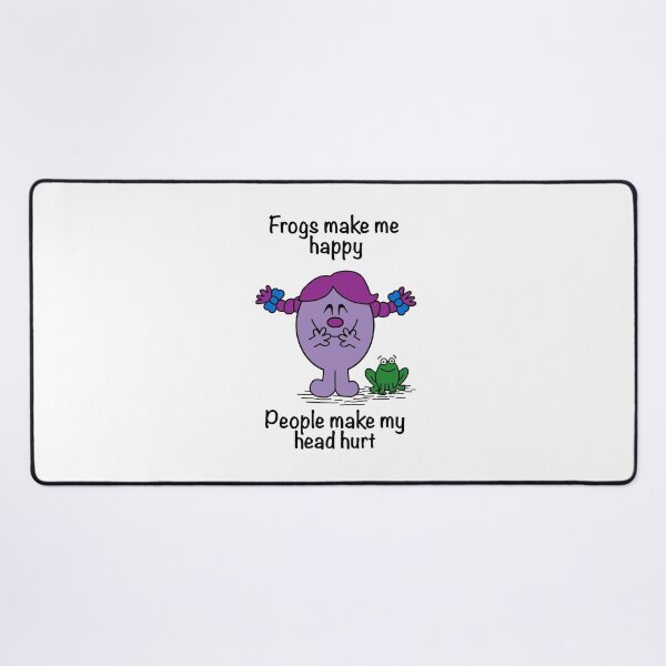 Item preview, Little Miss Frogs Make Me Happy People Make My Head Hurt designed and sold by Scat the cat.