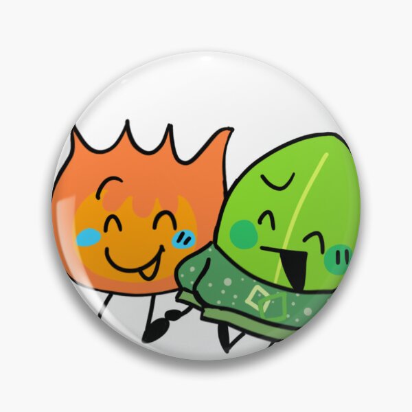 Item preview, Fire and Leafy (BFB) [BFDI] designed and sold by Bruhtasticbruh.