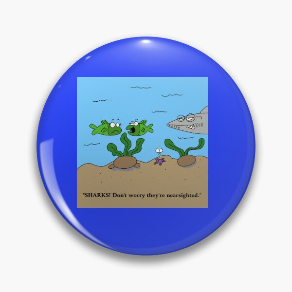 Item preview, Sharks are nearsighted designed and sold by beerman70.