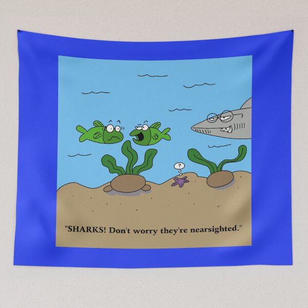 Item preview, Sharks are nearsighted designed and sold by beerman70.