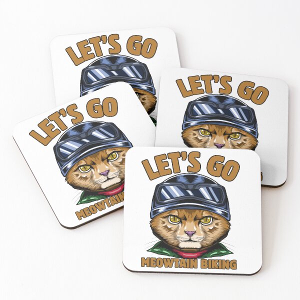 Item preview, let’s Go Meowtain Biking Cats Meow  designed and sold by Idontwannaknow.
