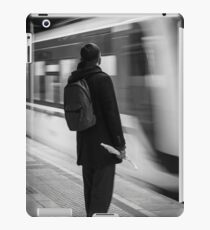 Passanger waiting for the metro iPad Case/Skin