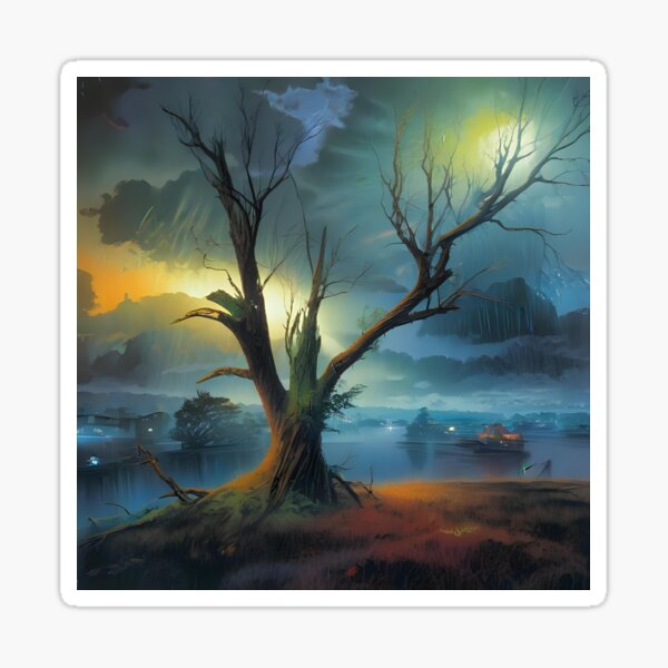 Item preview, Dead tree in the field  designed and sold by Nomad-Maynard.