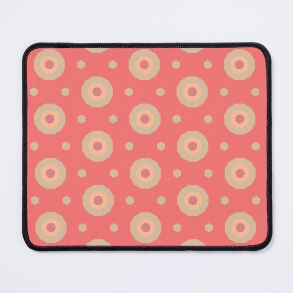 Item preview, Geometric Peach Plethora Bullseye Decagons and Hectagon Dots designed and sold by Triplicate Limited.