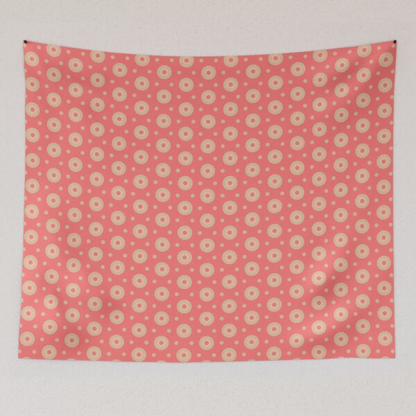 Item preview, Geometric Peach Plethora Bullseye Decagons and Hectagon Dots designed and sold by Triplicate Limited.