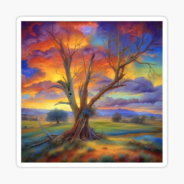Item preview, Dead tree in the field  designed and sold by Nomad-Maynard.
