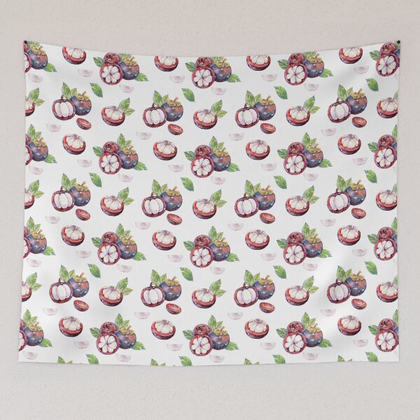 Item preview, Watercolor Mangosteen pattern. designed and sold by tapilipa.
